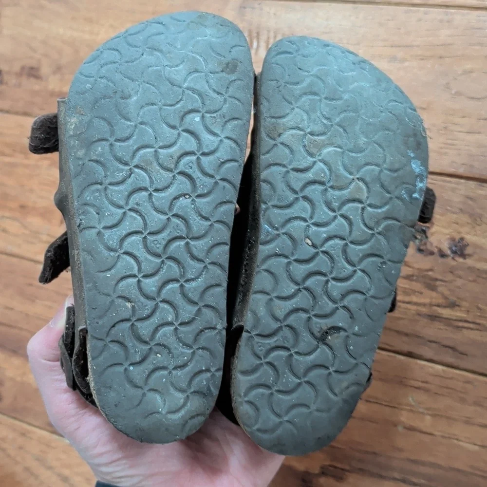 Birkenstock Milano Kids Dark Brown Sandals